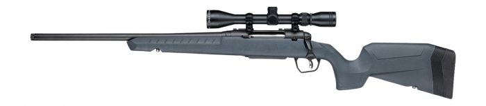 Savage Arms 33200 XP 7mm-08 Rem 4+1 20" Matte Black Carbon Steel Threaded Barrel & Drilled & Tapped Receiver, Gray Synthetic Fixed w/Pistol Grip Stock, 3-9x40mm Duplex Scope, Left Hand
