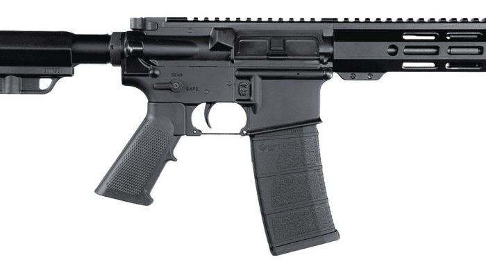 Andro Corp Industries 5568CBMPS ACI-15 CQB 5.56 NATO 30+1 8" Black Nitride Threaded Barrel, Black Anodized Aluminum Receiver w/Picatinny Rail, M-LOK Handguard, Black Polymer SBA3 Pistol Brace, A2 Grip