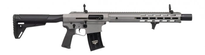 Panzer Arms PAAR12PROGLF AR12 Pro-L 12 Gauge Semi-Auto 3" 5+1 18.50" Black Barrel, Tactical Gray Cerakote Aluminum Receiver w/Picatinny Rail, M-LOK Handguards, Gray Synthetic Stock, Black Polymer Grip