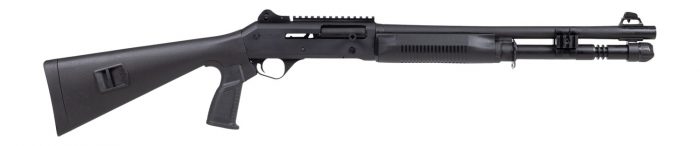 Panzer Arms PAM4TSSB M4 12 Gauge Semi-Auto 3" 5+1 18.50" Black Barrel, Black Aluminum Receiver w/Picatinny Rail, Black Fixed Synthetic Stock, Black Polymer Grip