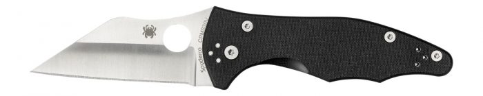 Spyderco C85GP2 Yojimbo 2  3.20" Folding Wharncliffe Plain Satin CPM S30V SS Blade/ Black Textured G10 Handle Includes Pocket Clip