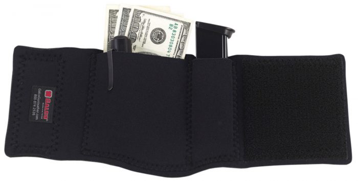 Galco CAS Ankle Safe  Fits Springfield SA-35 13" Hook & Loop Mount Black Neoprene