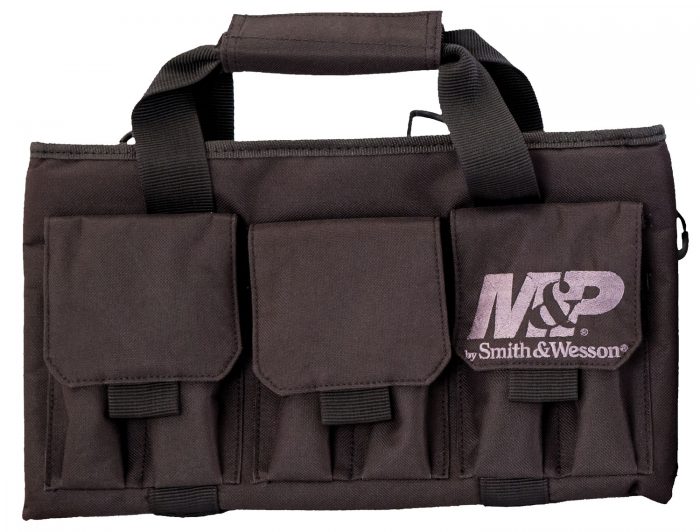 M&P Accessories 110028 Pro Tac Handgun Case Black Nylon Holds Handgun