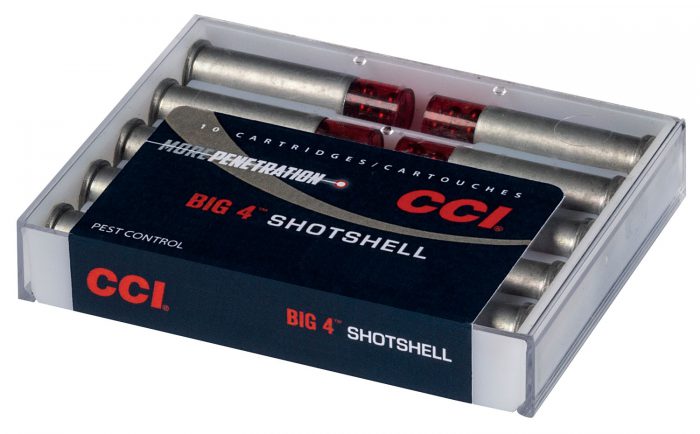 CCI 3718CC Big 4 Shotshell 44Rem Mag/44S&W Spl 110gr #4Shot 10 Per Box/20 Case