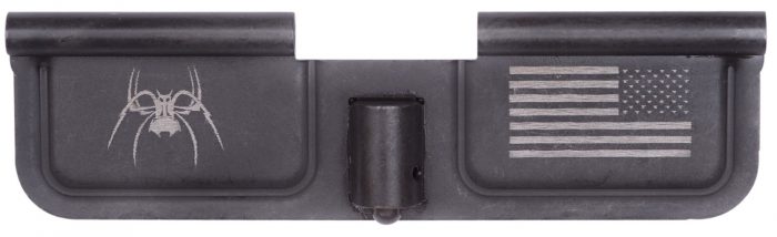 Spikes SED7010 Ejection Port Door Spider and Flag AR-15 Black Phosphate Steel