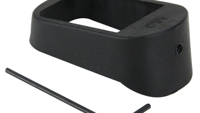 Pachmayr 03850 Mag Sleeve  Compatible w/Glock 17/22/31 Mags To Fit Glock 19/23/32 Models, Black Polymer