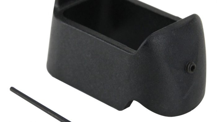 Pachmayr 03852 Mag Sleeve  made of Polymer with Black Finish for Glock 19,23 Mags to fit Glock 26 & 27 Models