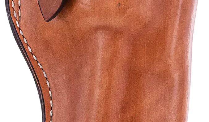 Bianchi 10062 1L Lawman Western OWB 03 Tan Leather Belt Loop Fits Colt New Frontier/Single Action Army