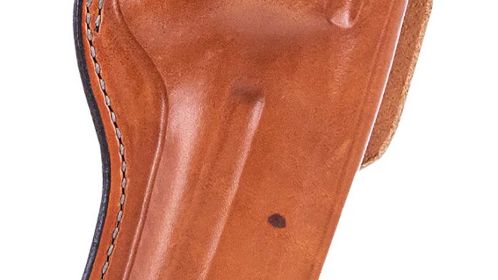 Bianchi 10237 5BHL Thumbsnap  OWB Size 06 Tan Leather Belt Loop Fits Ruger GP100/Colt King Python Right Hand