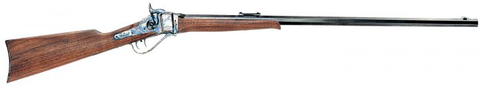 Chiappa Firearms 920025 1874  45-70 Gov 1rd, 32" Blued Octagon Barrel, Color Case Hardened Steel Oiled Checkered Walnut, Fixed Checkered w/ Patch Box Stock, Right Hand