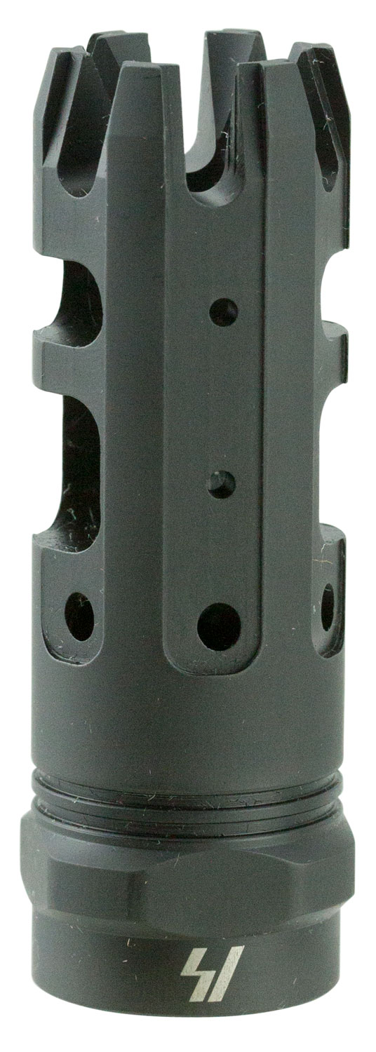 Strike Industries KINGCOMP30 King Comp  Black Steel with 5/8"-24 tpi Threads, 2.62" OAL & 0.87" Diameter for 308 Win, 7.62x51mm NATO AR-Platform