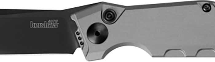 Kershaw 7900GRYBLK Launch 7 3.75" Folding Clip Point Drop Point Plain Black DLC CPM 154 SS Blade Gray Anodized Aluminum Handle Includes Pocket Clip