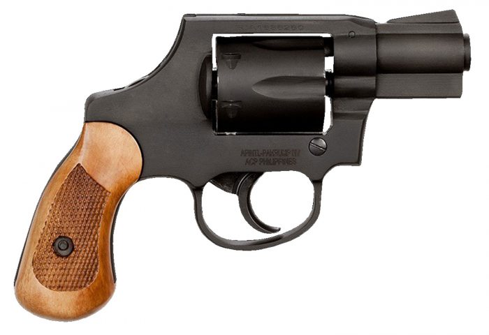 Rock Island 51280 M206  Small Frame 38 Special 6rd 2" Black Parkerized Steel Barrel, Cylinder & Frame, Checkered Wood Grip, Transfer Bar Safety, Concealed Hammer