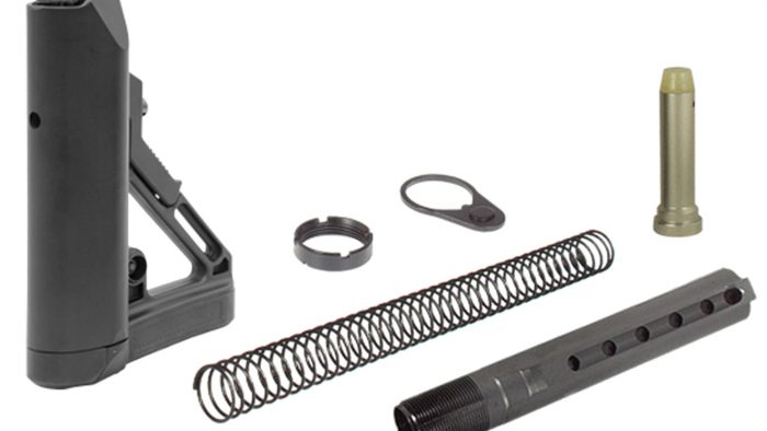 UTG Pro RBUS1BM Mil-Spec OPS Ready S1 Stock Kit Black Synthetic 6 Position for AR-15, M16