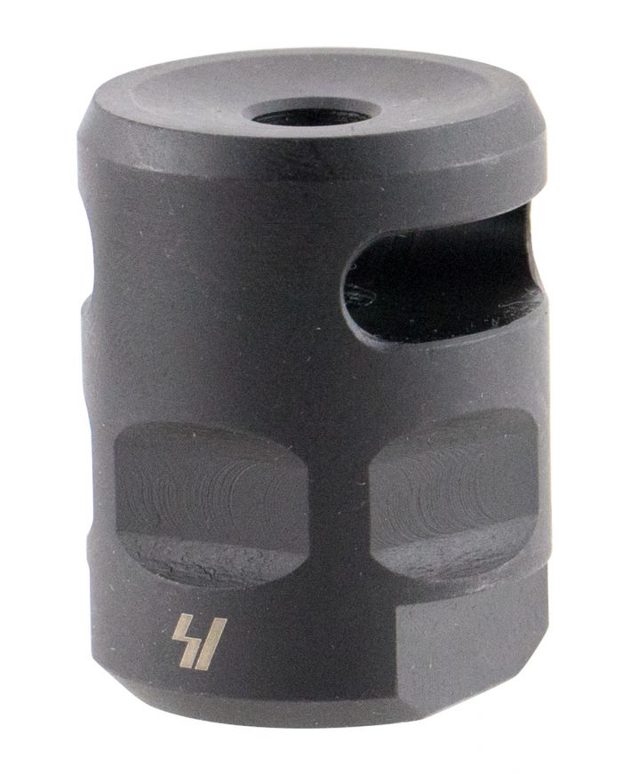 Strike Industries WHCOMP556 WarHog Comp  Black Steel with 1/2"-28 tpi Threads, 1.27" OAL & 0.26" Diameter for 223 Rem, 5.56x45mm NATO AR-Platform