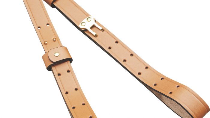 Butler Creek 26112 Military Carry Strap Brown Leather 44" OAL Two-Piece Rifle