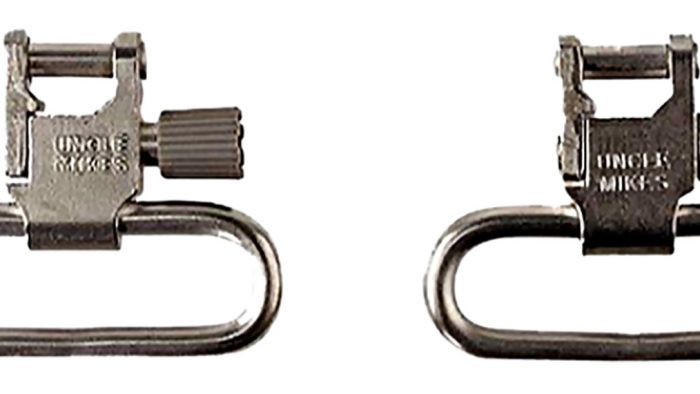 Uncle Mike's 14622 Super Swivel  Quick Detach 115 RUG Nickel 1" Loop for Ruger 10/22/ .44 Mag/ #3 Carbines