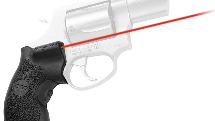 Crimson Trace 0119801 Lasergrips  Fits Taurus Small Frame, Red Laser 633nM Wavelength 5mW Output, Black Polymer