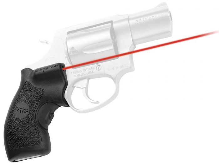 Crimson Trace 0119801 Lasergrips  Fits Taurus Small Frame, Red Laser 633nM Wavelength 5mW Output, Black Polymer