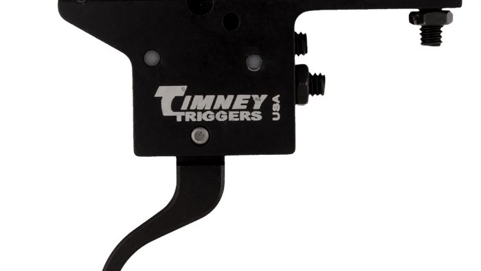 Timney Triggers 401 Featherweight  Curved Trigger with 3 lbs Draw Weight & Black Finish for Winchester 70 Right