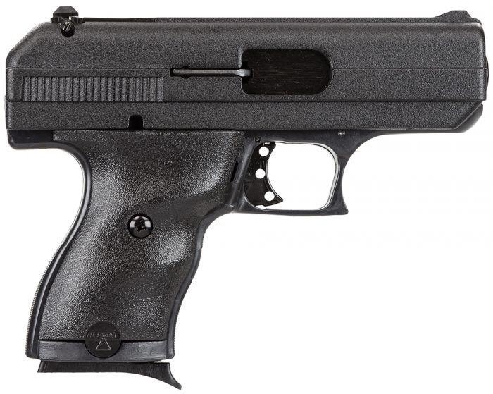 Hi-Point 9NYLOC C9  9mm Luger 8+1 3.50" Black Steel Barrel, Black Powder Coated Serrated Slide, Frame & Polymer Grips, Nylon Holster