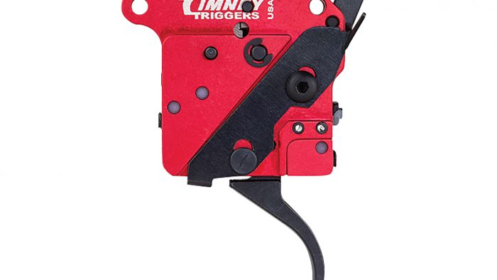 Timney Triggers 533 2-Stage  Two-Stage Curved Trigger with 1-1.50 lbs Draw Weight & Black/Red Finish for Remington 700 Right