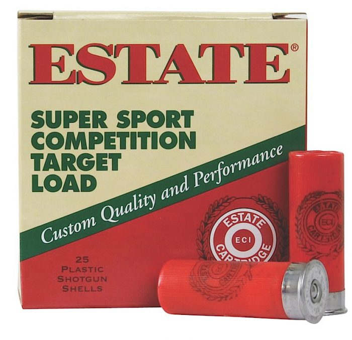 Estate Cartridge SS12H8 Super Sport Competition Target 12Gauge 2.75" 1 1/8oz 8Shot 25 Per Box/10 Case