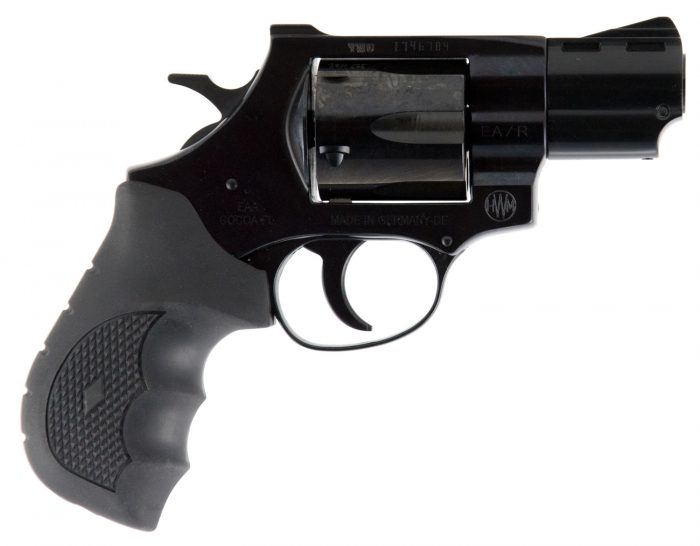 Weihrauch Guns 770130 Windicator  357 Mag 6rd 2" Blued Steel Barrel & Cylinder, Compact Steel Frame w/Exposed Hammer, Ramp Front/Fixed Rear Sights, Finger Grooved Black Rubber Grip