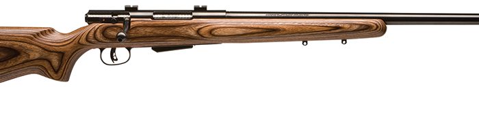 Savage Arms 18526 25 Lightweight Varminter 223 Rem 4+1 Cap 24" Matte Black Rec/Barrel Natural Brown Laminate Right Hand (Full Size) with Detachable Box Magazine