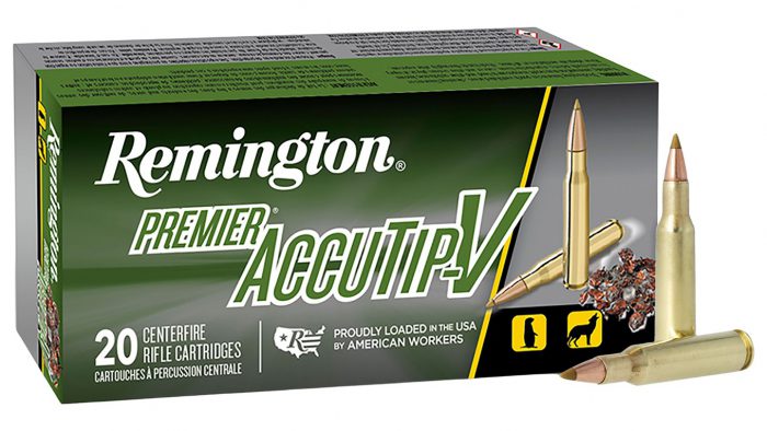 Remington Ammunition 21184 Premier Magnum Rimfire 22WMR 33gr AccuTip V 50 Per Box/40 Case