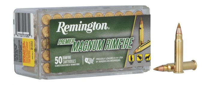 Remington Ammunition 28464 Premier Magnum Rimfire 17HMR 17gr AccuTip V 50 Per Box/40 Case