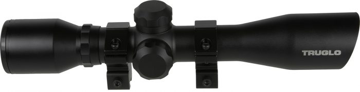 TruGlo TG8504BR Compact  Matte Black 4x32mm 1" Tube Duplex Reticle