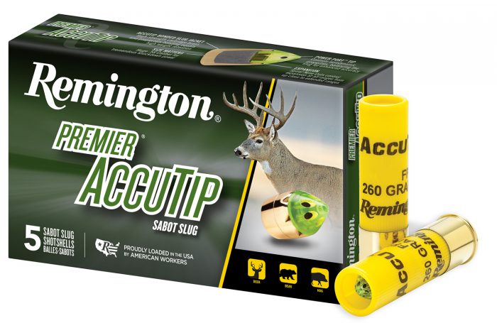 Remington Ammunition 20498 Premier AccuTip  20 Gauge 3" Sabot Slug Shot 5 Per Box/ 20 Cs