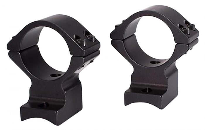 Talley 94X725 Scope Mount/Ring Combo  Extended Black Anodized 1" Tube Savage Round Receiver with AccuTrigger (110 Series/A17/A22) Medium Rings