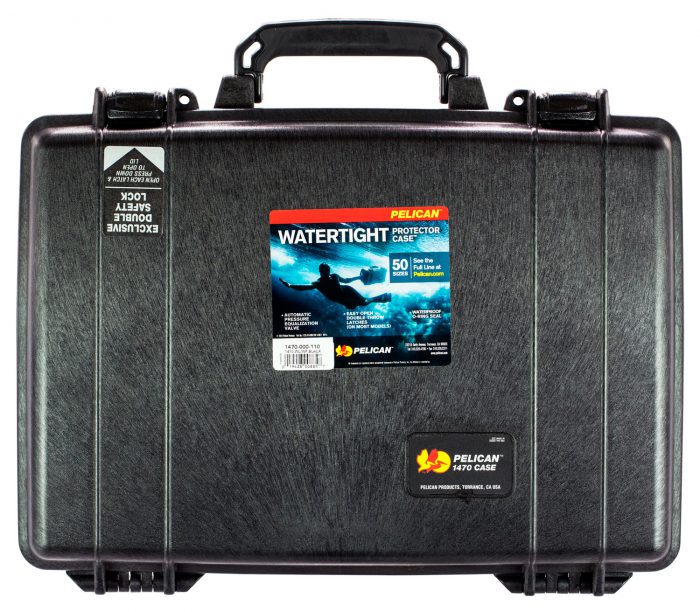 Pelican 1470000110 Protector Laptop Case Black 16" Interior Polymer