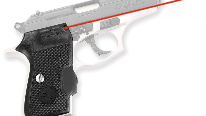 Crimson Trace 0124401 Lasergrips  Fits Bersa Thunder/Firestorm, Red Laser Black Polymer