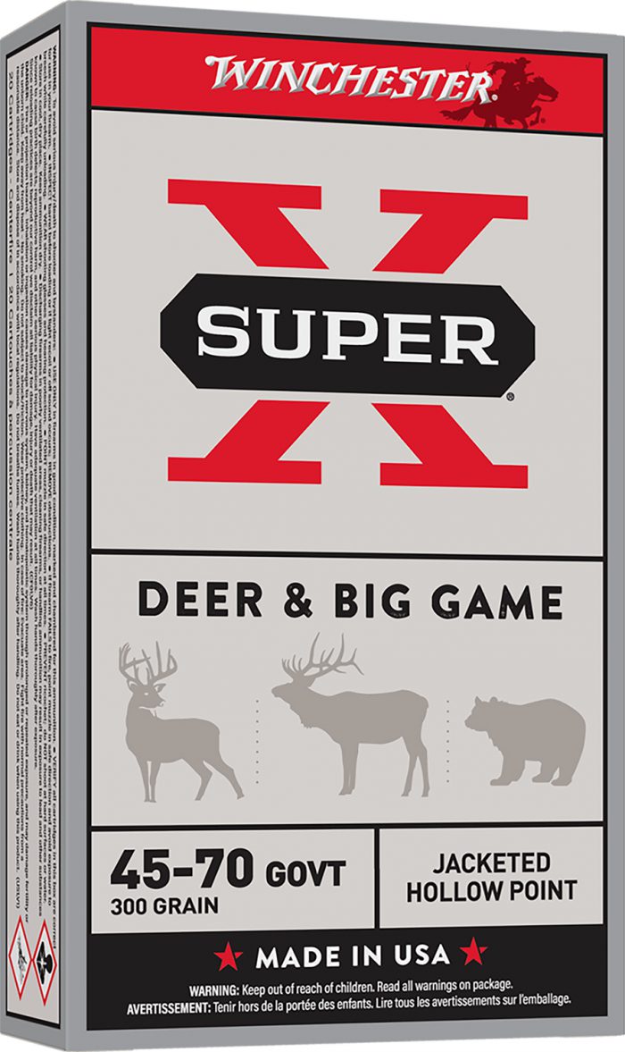 Winchester Ammo X4570H Super X  45-70Gov 300gr Jacketed Hollow Point 20 Per Box/10 Case
