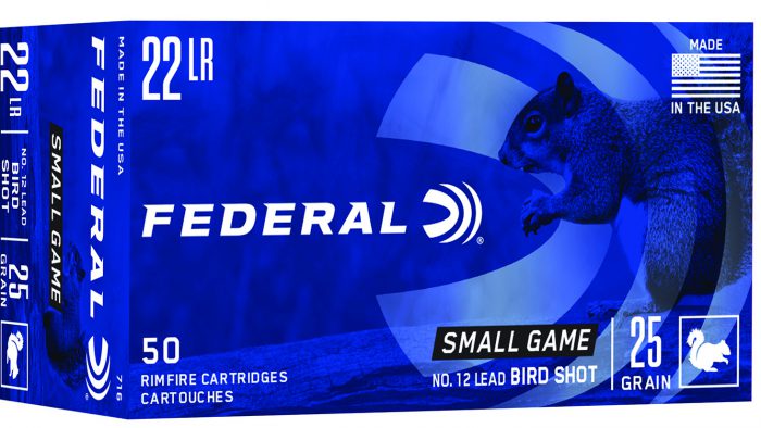 Federal 716 Small Game & Target  22LR 25gr #12 Lead Bird Shot 50 Per Box/50 Case