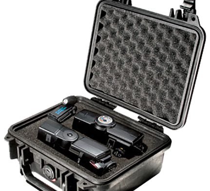 Pelican 1200000110 Protector Case Black Polypropylene Holds Handgun