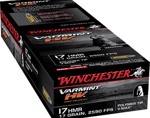 Winchester Ammo S17HMR1 Varmint HV  17HMR 17gr Hornady V Max 50 Per Box/20 Case