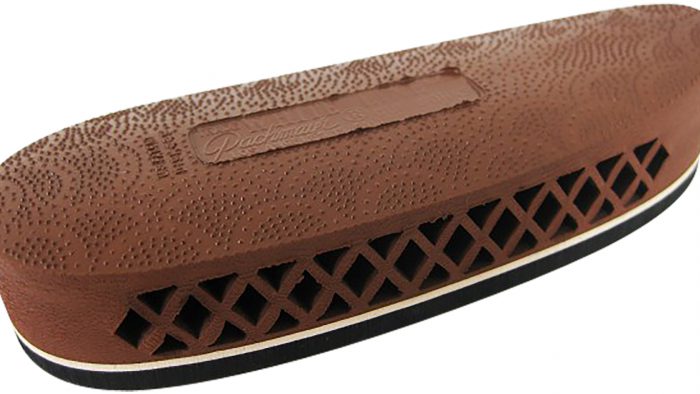 Pachmayr 00007 F325 Deluxe  Brown w/White Line Medium Rubber For Rifle/Shotgun