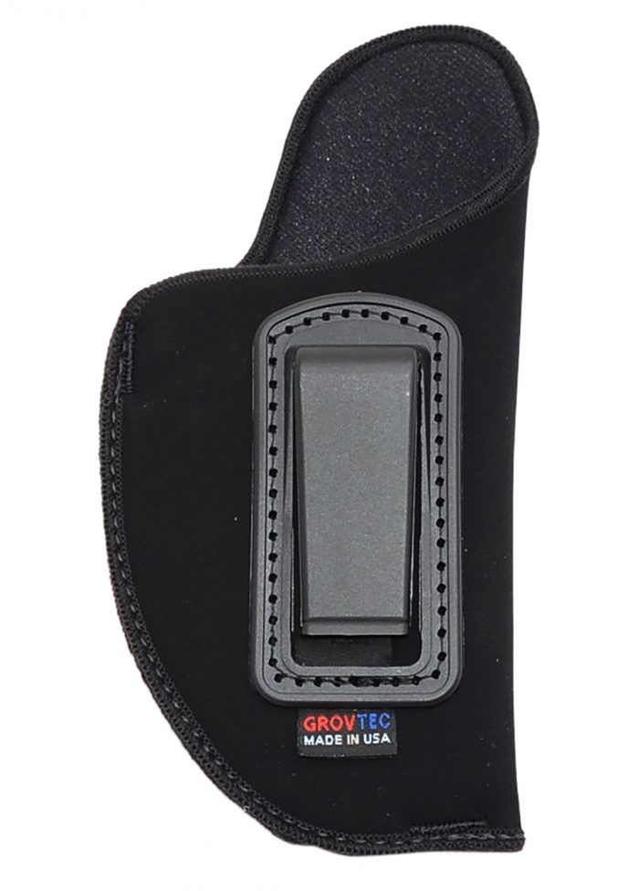 GrovTec US Inc GTHL14101R Inside The Pants  IWB Size 01 Black Suede Belt Clip Fits Med Semi-Auto 3-4" Barrel Right Hand