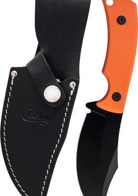 CASE KNIVES HUNTER CT3 ORANGE - TEXTURED G10 & LEATHER SHEATH