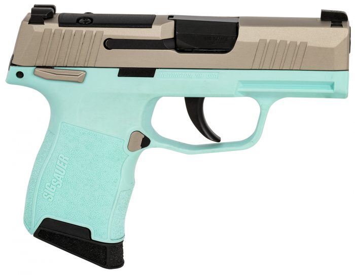 SIG SAUER P365 380ACP NKL/TURQUOISE 10+1
