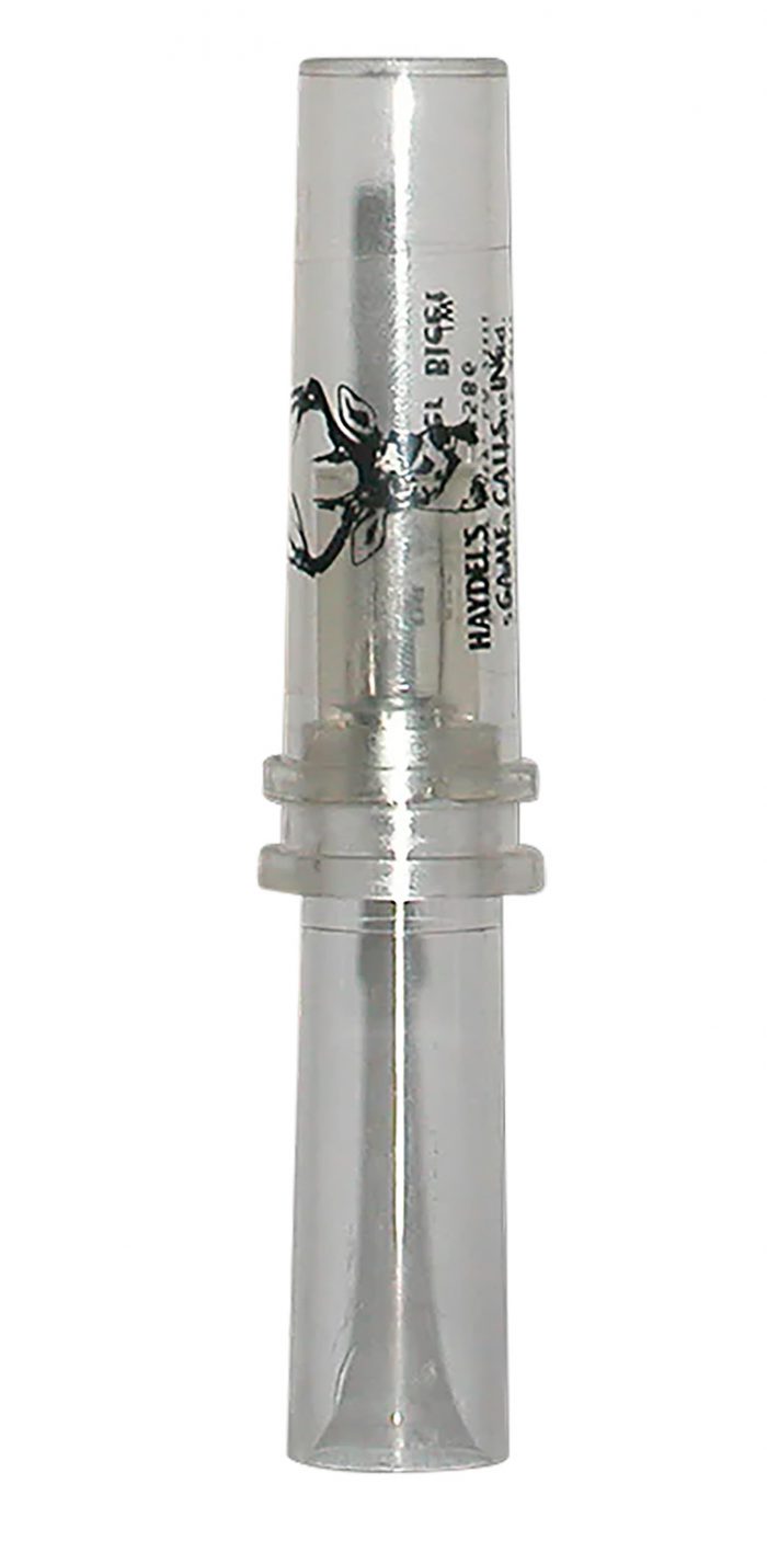Haydel's Game Calls DB85 Deer Bleat  Open Call Doe Sounds Attracts Deer Clear Acrylic