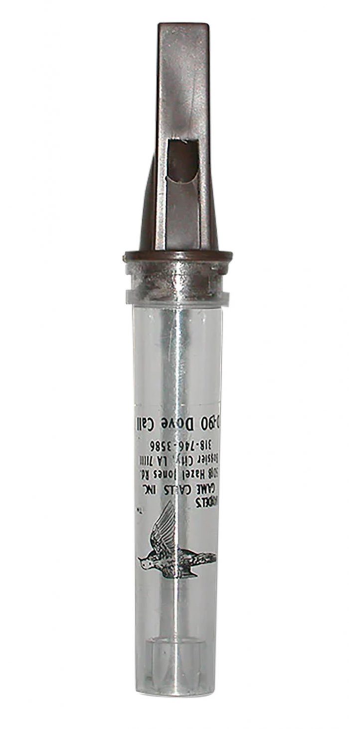 Haydel's Game Calls D90 Dove  Open Call Mourning Doves Sounds Attracts Doves Clear Acrylic