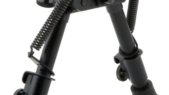 Harris Bipods BRS Swivel BR Swivel Stud, 6-9", Black Steel/Aluminum, Rubber Feet