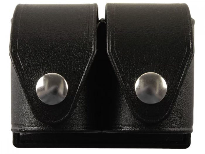 HKS 203PLBN SpeedLoader Case  Double Black Large Hytrel Belt Loop Fits S&W/Ruger/Colt/Taurus/Dan Wesson Belts 2.25" Wide
