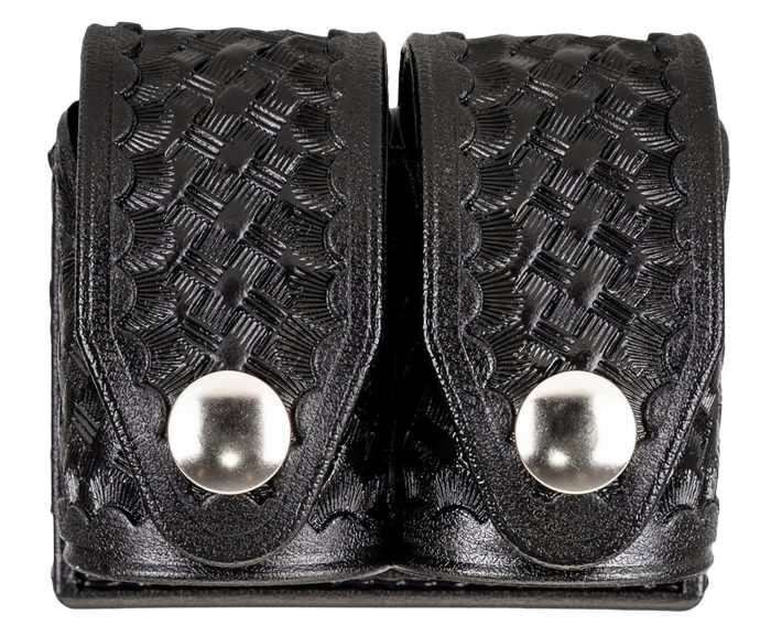 HKS 203BLBN SpeedLoader Case  Double Large Black Hytrel Belt Loop Belts 2.25" Wide