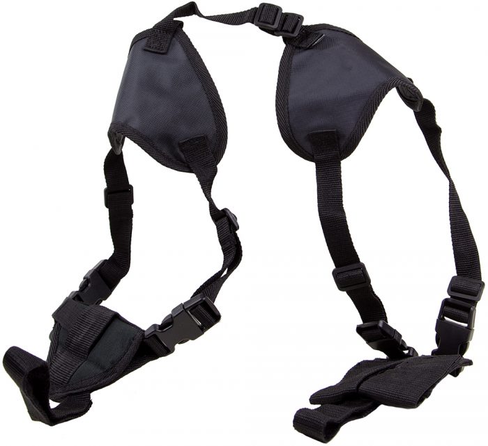 Bulldog WSHD20 Deluxe Shoulder Harness Black Nylon Harness Fits Ruger LCP/Glock 42/2-3" Barrel Ambidextrous